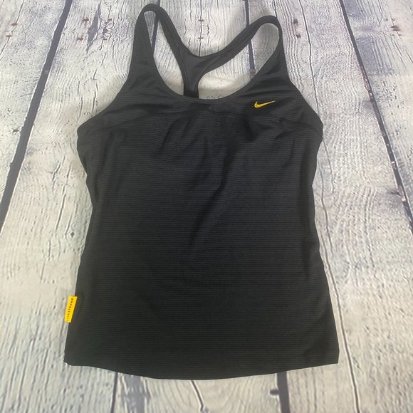 Nike Livestrong with Built In Bra Tank Top Black - Picture 1 of 8